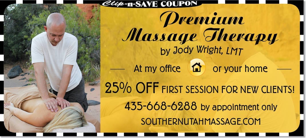 Southern Utah Massage Therapy Home Or Office Jody Wright Lmt 