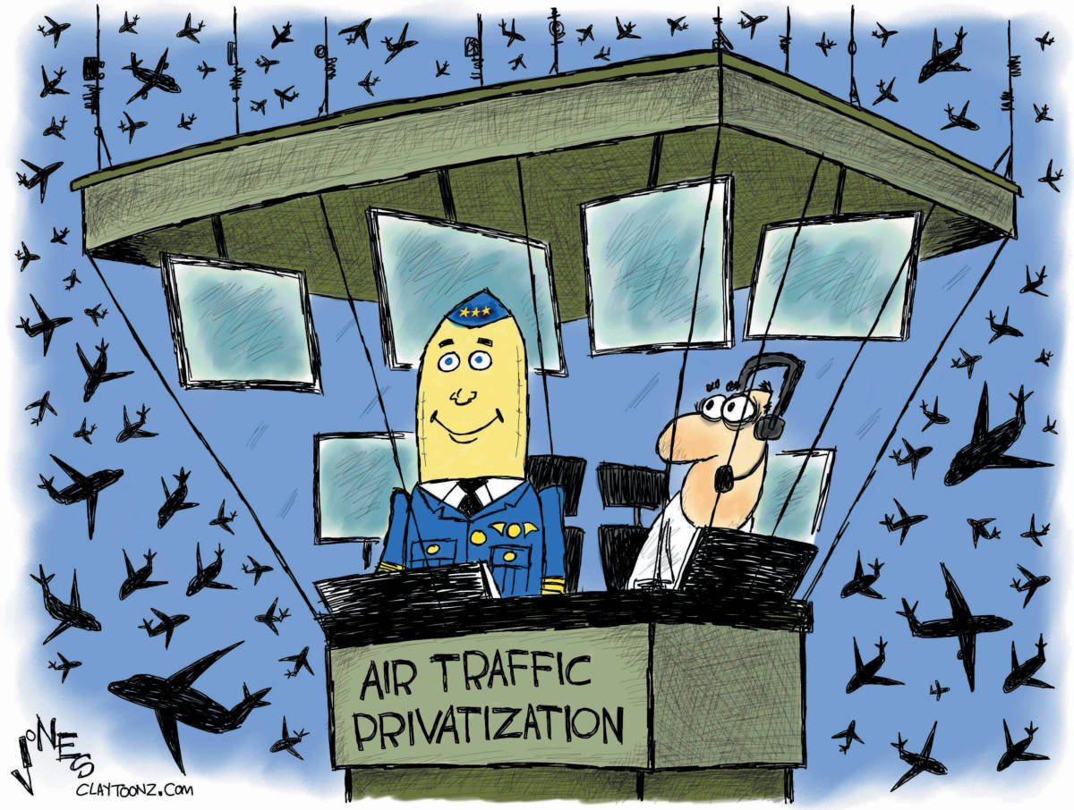 CARTOON: "Blow-up Air Traffic Control" - The Independent | News Events