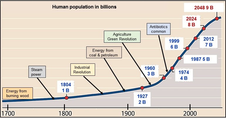Human Population Growth and extinction
