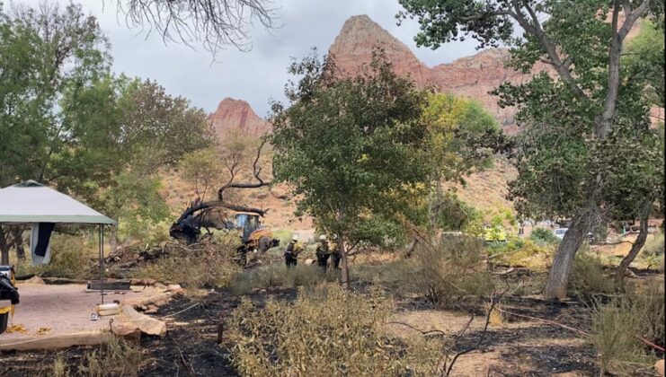 Interagency Team Successfully Contains Watchman Campground Fire At Zion