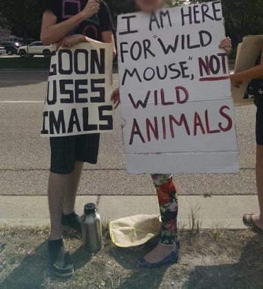 Lagoon Park protest animal activists Utah