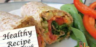Hummus Veggie Wrap Recipe Hummus Veggie Wrap Recipe