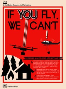 drone contoversy USDA poster