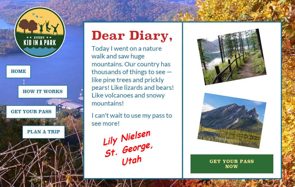 Every Kid in a Park free National Park pass