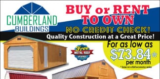 Ad: Buy or rent to own prefabricated buildings with Cumberland Buildings Cumberland Buildings Pre-fab Buildings Storage Sheds