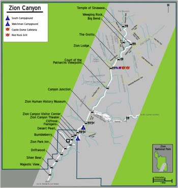 Zion National Park shuttle schedule