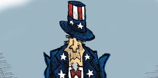 CARTOON: ‘Red Blood/Blue Blood’ police shooting Black Lives Matter