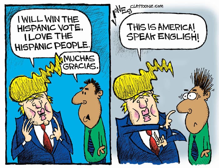 Donald Trump bilingual America