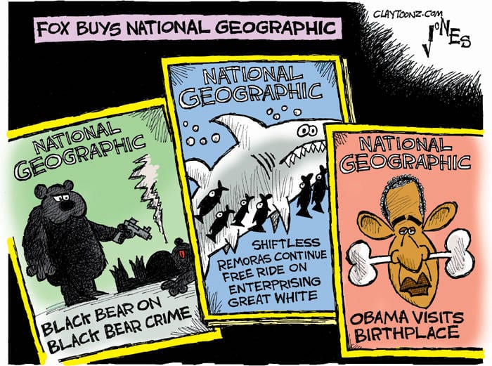Cartoon Rupert Murdoch Fox Buys National Geographic