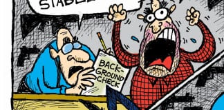 CARTOON: ‘Fun With Background Checks’ Obama take away guns conspiracy theories