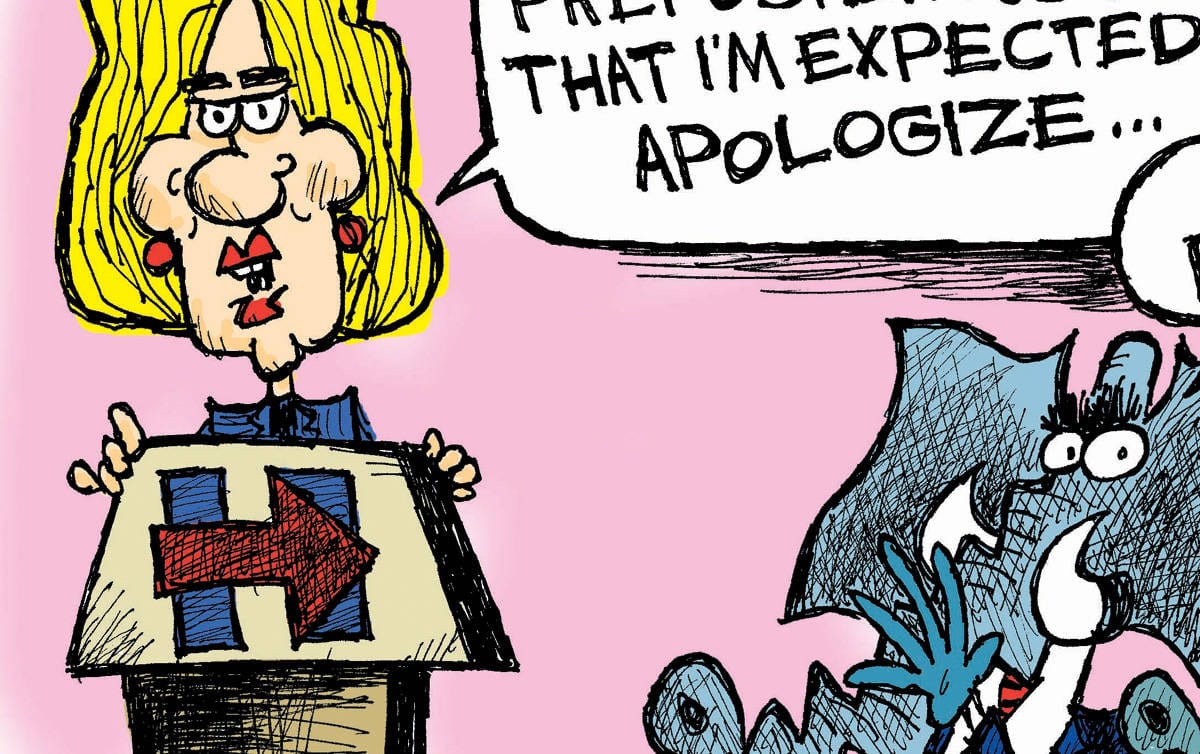 Cartoon Hillary S Apology The Independent News Events Opinion More