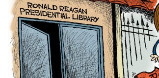 ‘Reagan’s Boots’ cartoon & commentary on Republican debate cartoon Fiorina Republican debate