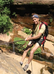 Bo Beck rock climbing canyoneering