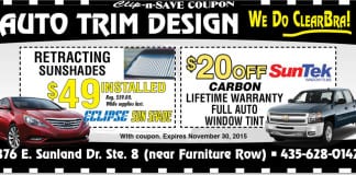 Deal of the Day: Auto Trim Design retracting sunshades and window tint specials Auto Trim Design St. George Utah