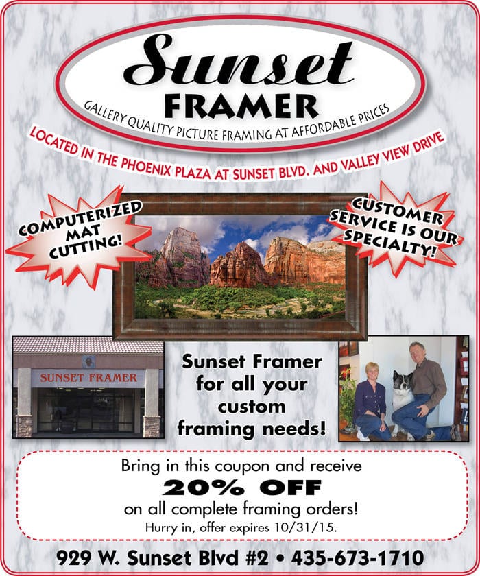 Sunset Framer St. George Utah