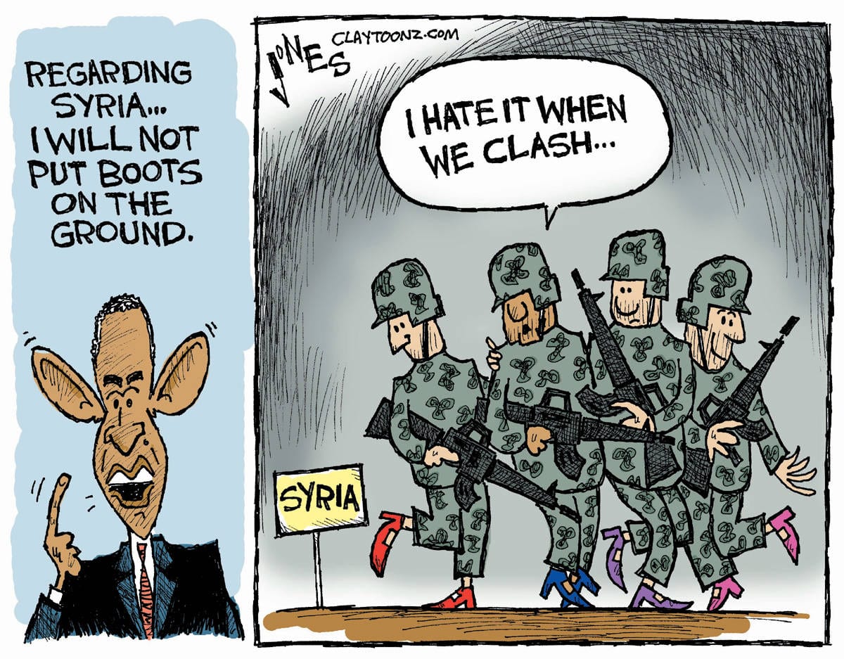 Obama boots on the ground syria
