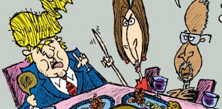 CARTOON: ‘Sitting at the Adults’ Table’ republican candidates lies