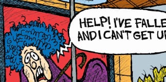 CARTOON: ‘The Heart of Trump’ Trump routine attacking people