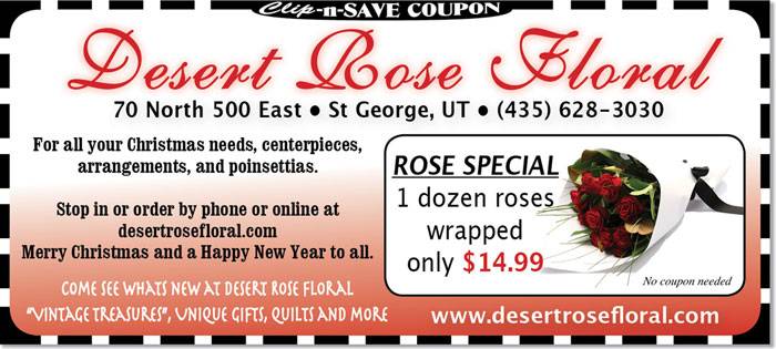 Florist coupon St George