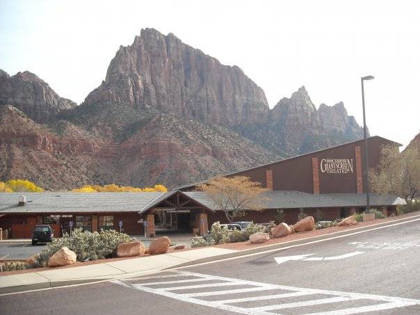 Zion Canyon Giant Screen Theatre winter