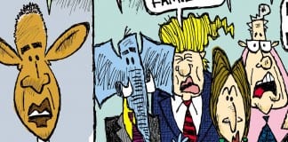 CARTOON: ‘Freedom, Fear and Hummus’ Republican candidates selling fear