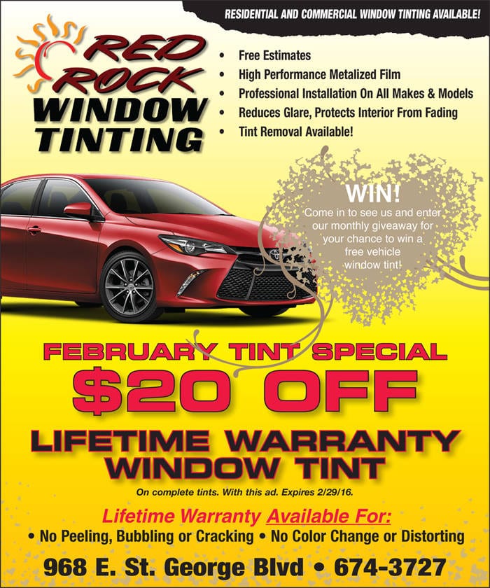 Vehicle Tinting Coupon St. George