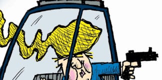 CARTOON: ‘Trump Shot’ Donald Trump shoot somebody