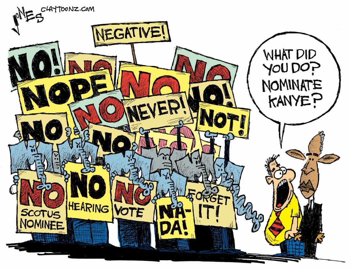 Cartoon Claytoonz Clay Jones Obama's Nominee