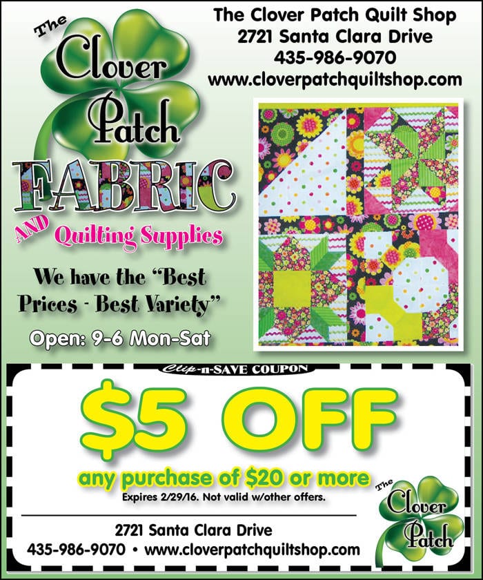 Quilting supplies coupon St. George