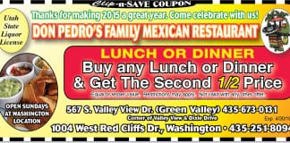 Mexican Restaurant St. George | 1/2 off at Don Pedro’s in March Mexican restaurant St. George