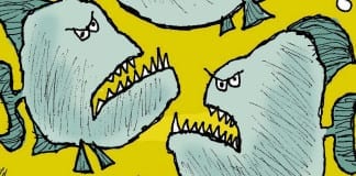 CARTOON: “Putrid Piranhas” political cartoon jason chaffetz rick snyder