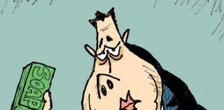 CARTOON: “Chris Christie’s New Role” cartoon Claytoonz Clay Jones Chris Christie's New Role