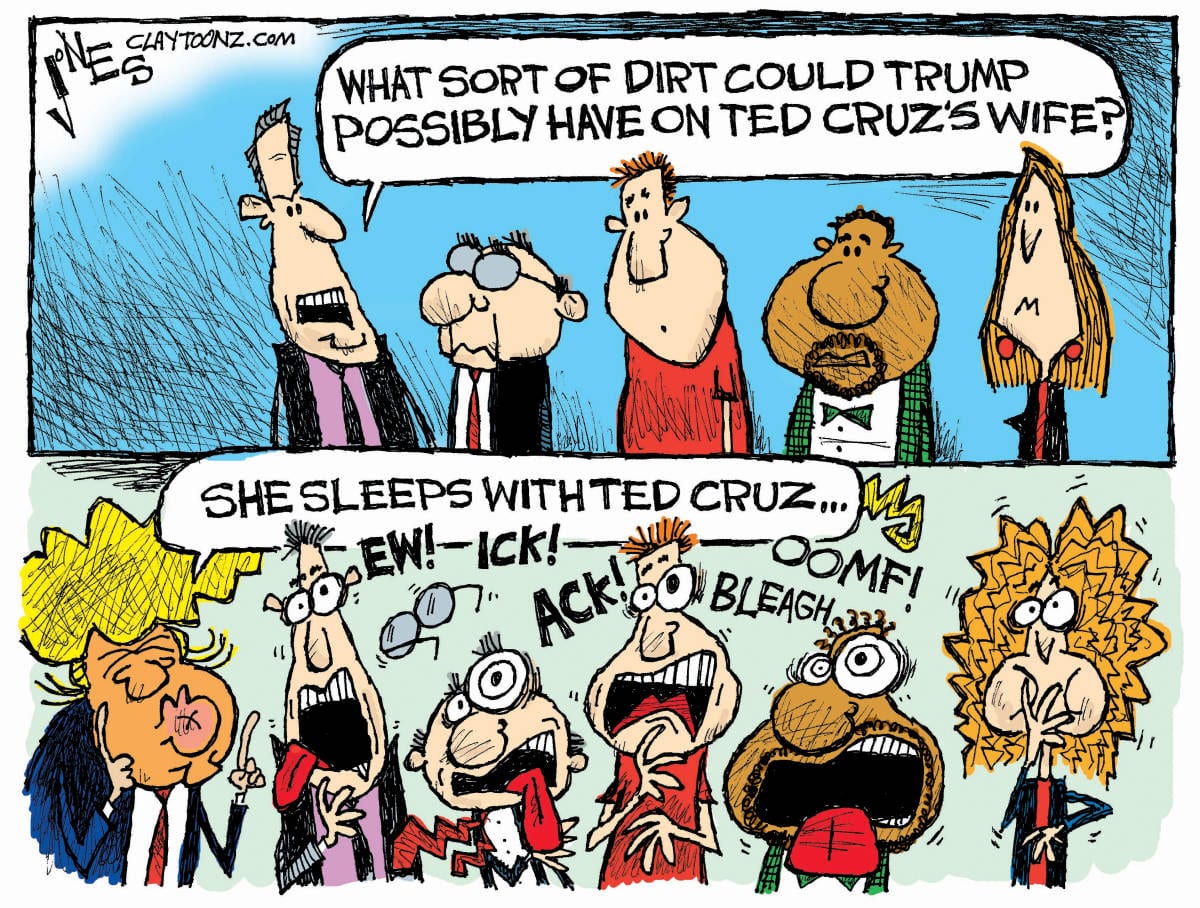 Heidi Cruz political cartoon