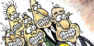 CARTOON: “Over At The Frankenstein Place” political cartoon North Carolina anti-gay laws