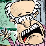 Bernie Sanders sell out political cartoon