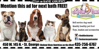 Pet Store St. George | Free Bath at Lovin’ Arms Pet Center in March Pet Store St. George