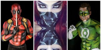 The Art of Beauty: superheroes of makeup art superheros makeup art