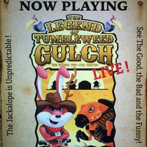 Southern Utah Weekend Events Guide features "The Legend of Tumbleweed Gulch"