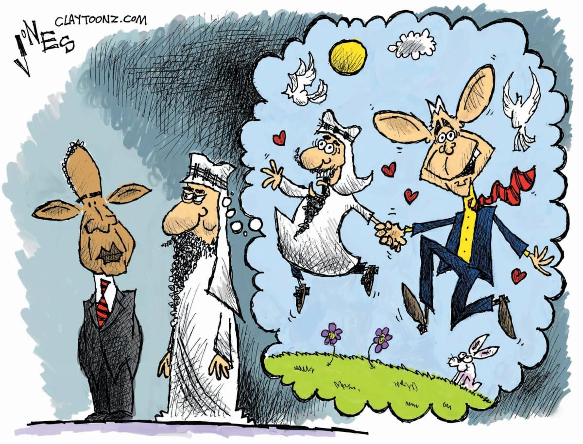 political cartoon Obama Saudi Arabia