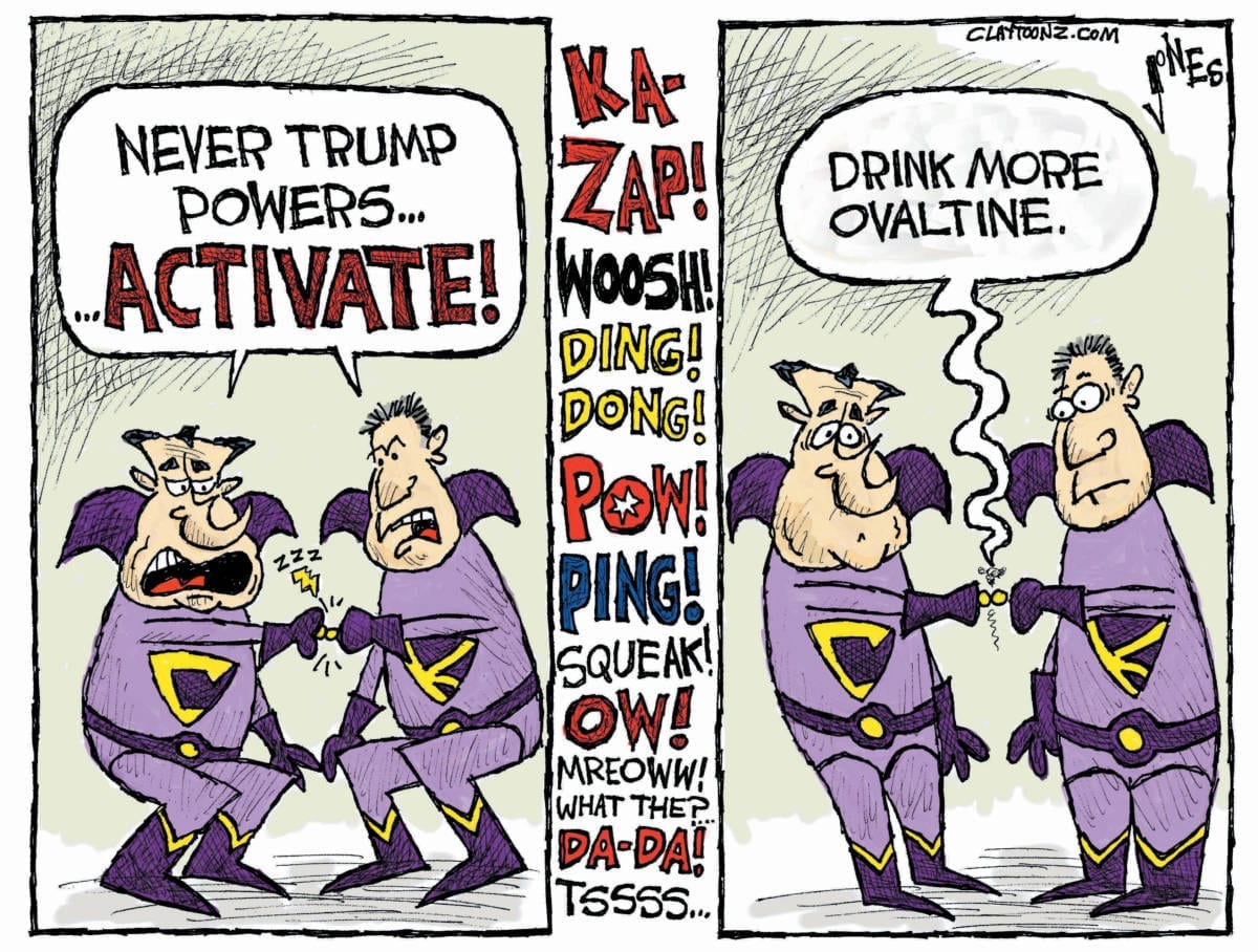 political cartoon Never Trump