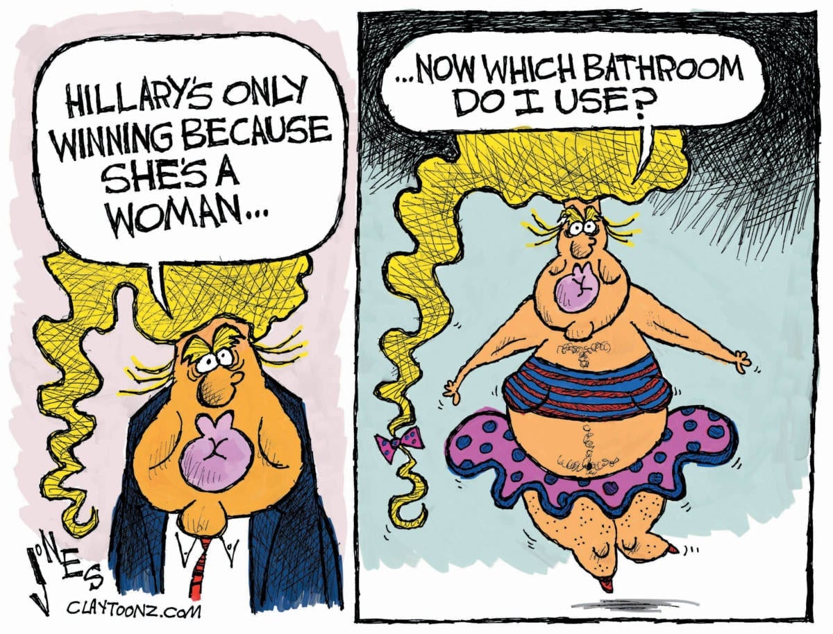Donald Trump political cartoon