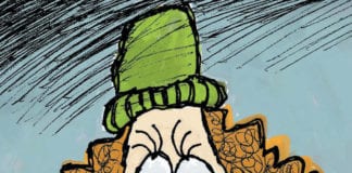 CARTOON: “All The News That’s Huge” political cartoon Donald Trump newspaper