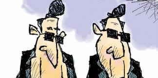 CARTOON: “One For The Hackers” political cartoon Bernie Sanders iphone