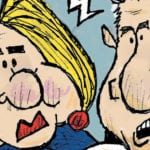 CARTOON: “Stupid People Time” CP time political cartoon Hillary Clinton Bill de Blasio