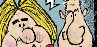 CARTOON: “Stupid People Time” CP time political cartoon Hillary Clinton Bill de Blasio