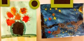 Art Smart: Vincent van Gogh melted crayon art melted crayon art