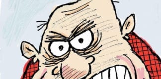 CARTOON: “Burning For Trump” Donald Trump political cartoon