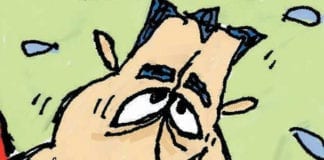 political cartoon Ted Cruz child heckler spanking