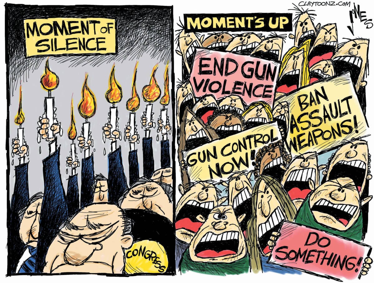 Congress gun control political cartoon