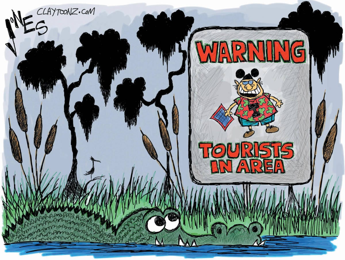 Alligator Disney political cartoon